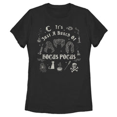 HALLOWEEN Women's Disney Hocus Pocus Spooky Icons T-Shirt