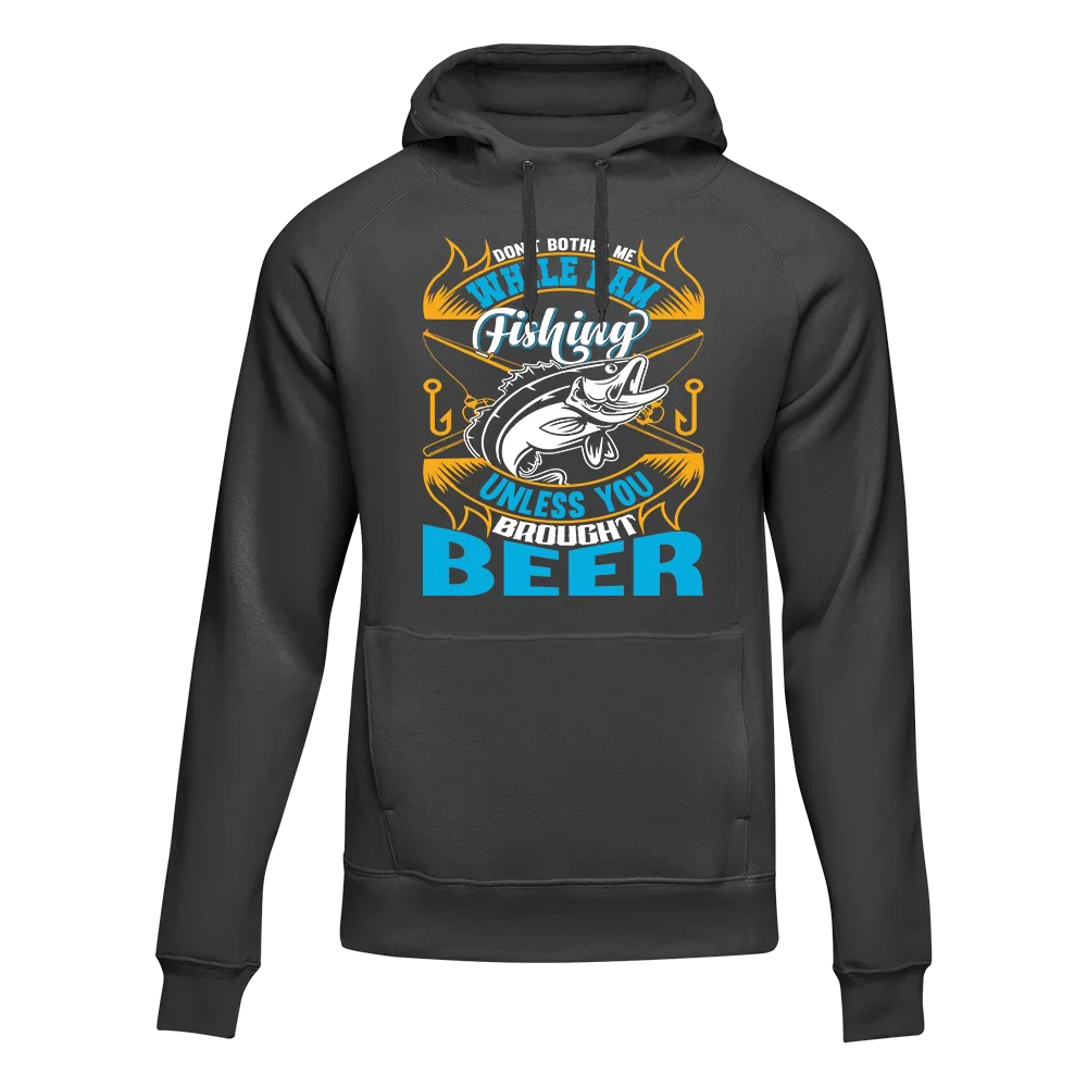 Outdoorzees Unisex 'Don't Bother Me While I'm Fishing' Hoodie