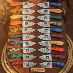 Frontier Emblem Skinner Collection - Set of 20 Handmade Wood Handle