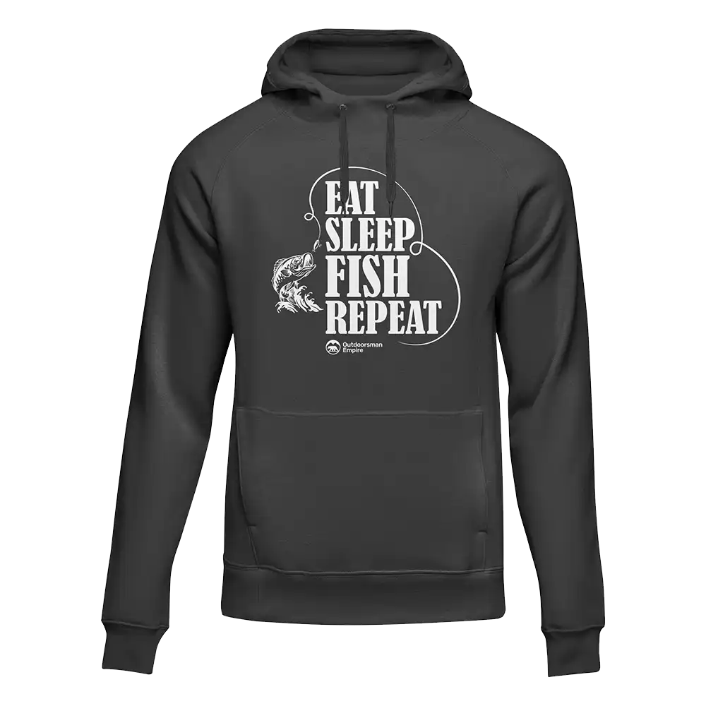 Outdoorzees Unisex 'Eat Sleep Fish Repeat' Hoodie