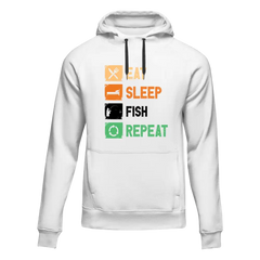 Outdoorzees Unisex 'Eat Sleep Fishing Repeat' Hoodie