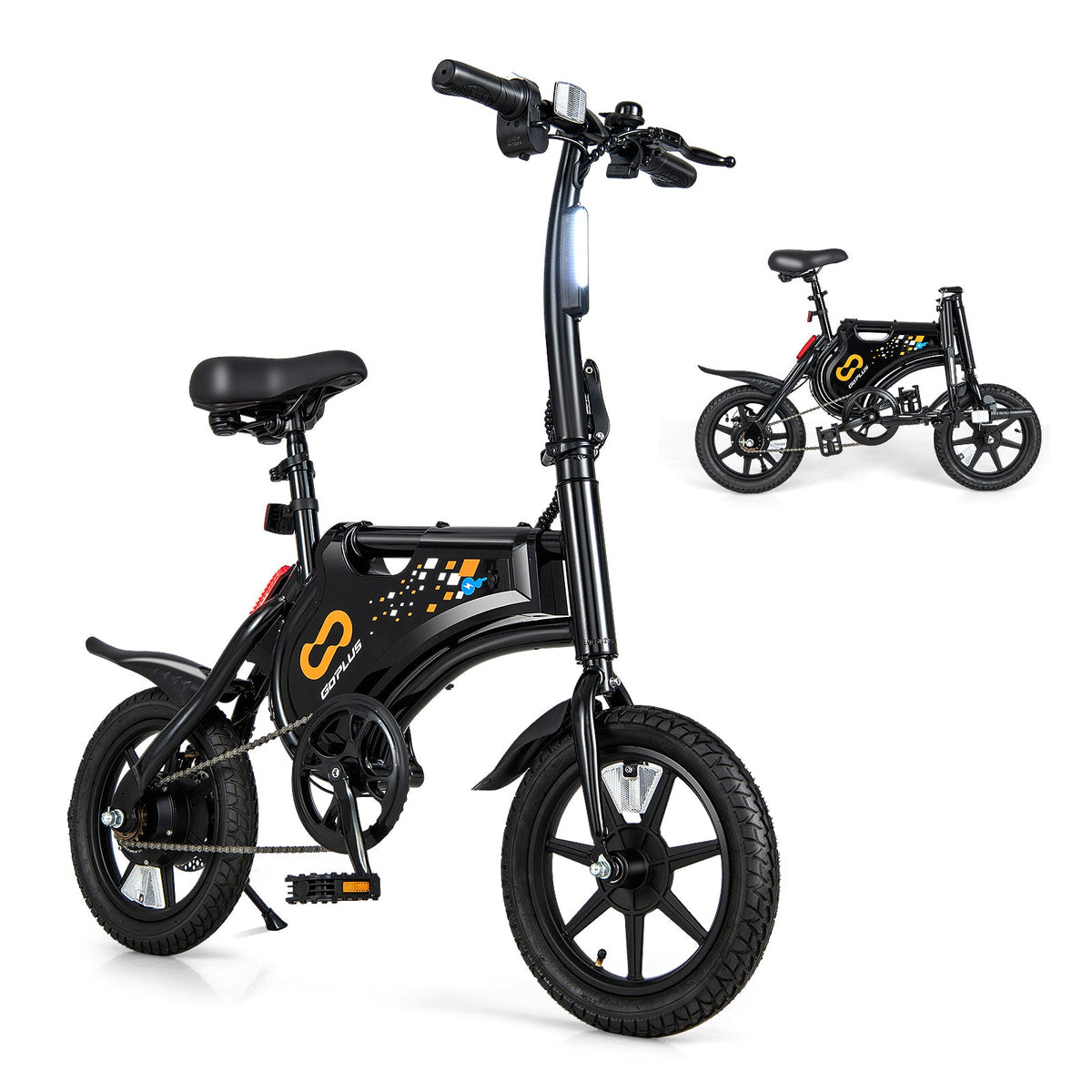 Folding Electric Bike with 350W Motor and 36V Battery