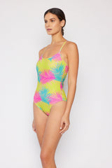 Women's One-Piece Swimsuit - Multi Palms