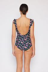 Women's One-Piece Swimsuit - Roses