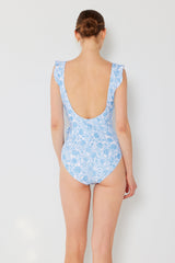 Women's One-Piece Swimsuit - Thistle Blue
