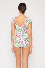 Women's One-Piece Swimsuit - Cherry Blossom/Cream