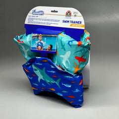 SWIMWAYS Swim Trainer Life Vest for Kids 33-55 lbs - Sharks