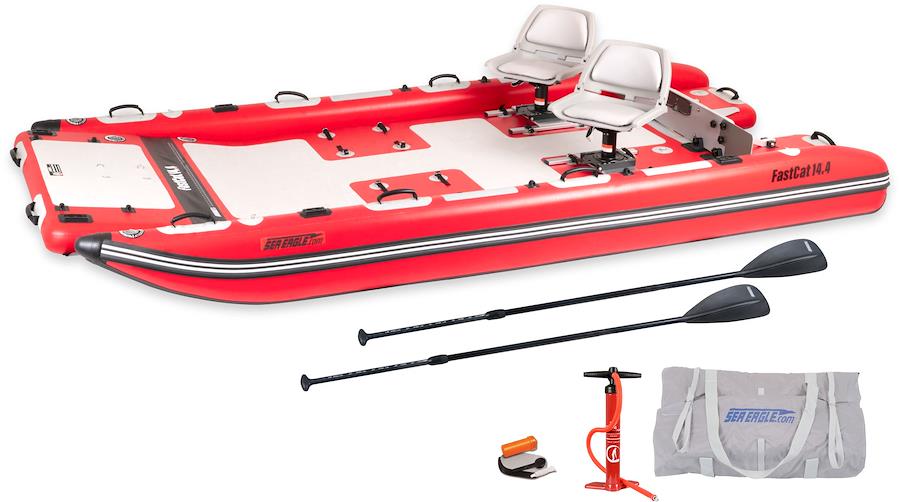 14 Foot Sea Eagle Boats | FastCat14™ Catamaran Deluxe 2 Person Package