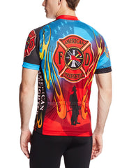 Men's American Firefighter Cycling Jersey