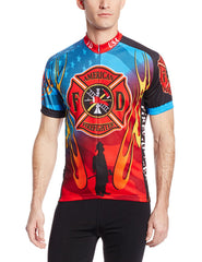 Men's American Firefighter Cycling Jersey