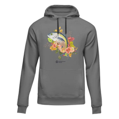 Outdoorzees Unisex Fishing Flower Hoodie