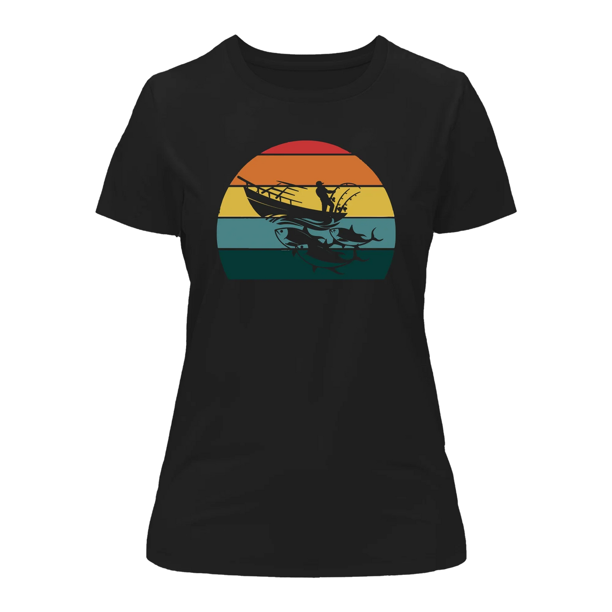 Outdoorzees Women's Fishing Boat T-Shirt