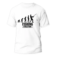 Outdoorzees Unisex 'Fishing Evolution' T-Shirt