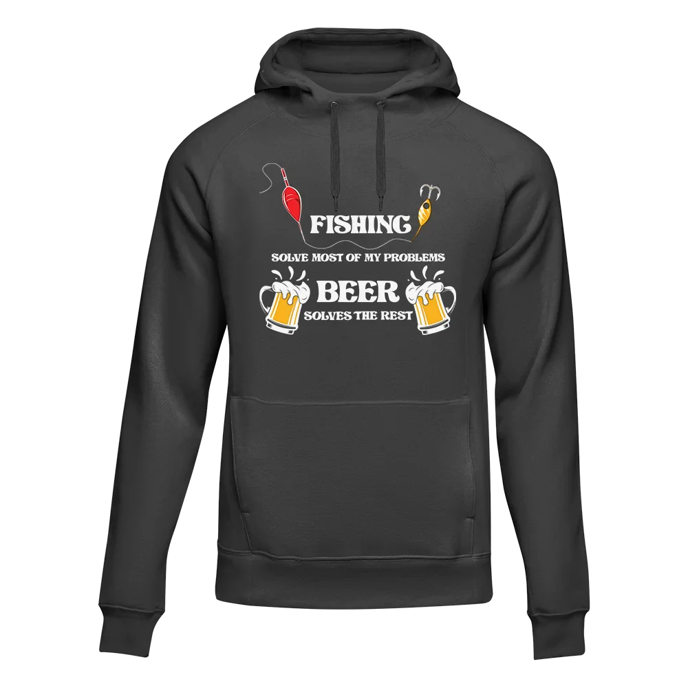 Outdoorzees Unisex 'Fishing Solves All My Problem' Hoodie