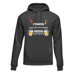 Outdoorzees Unisex 'Fishing Solves All My Problem' Hoodie