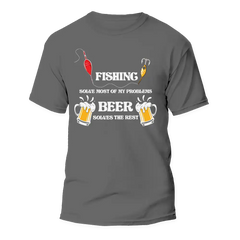 Outdoorzees Unisex 'Fishing Solves All My Problems' T-Shirt