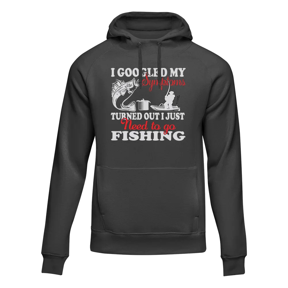 Outdoorzees Unisex 'Fishing Symptoms' Hoodie