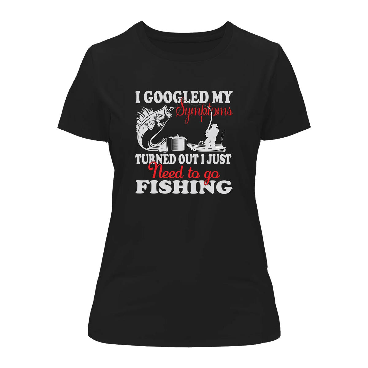 Outdoorzees Women's Fishing Symptoms T-Shirt