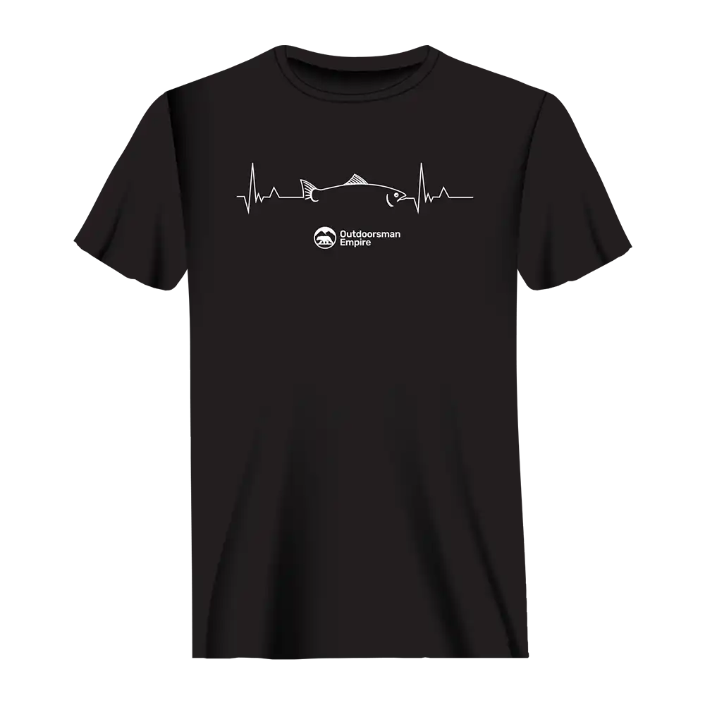 Outdoorzees Unisex Fishing Cardiogram T-Shirt