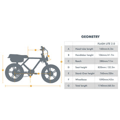 Eunorau | FLASH LITE 2.0 E-Bike 52V 16Ah 750W