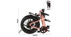 Eunorau | Meta 20 1.0 Folding E-Bike 48V 15Ah 500W