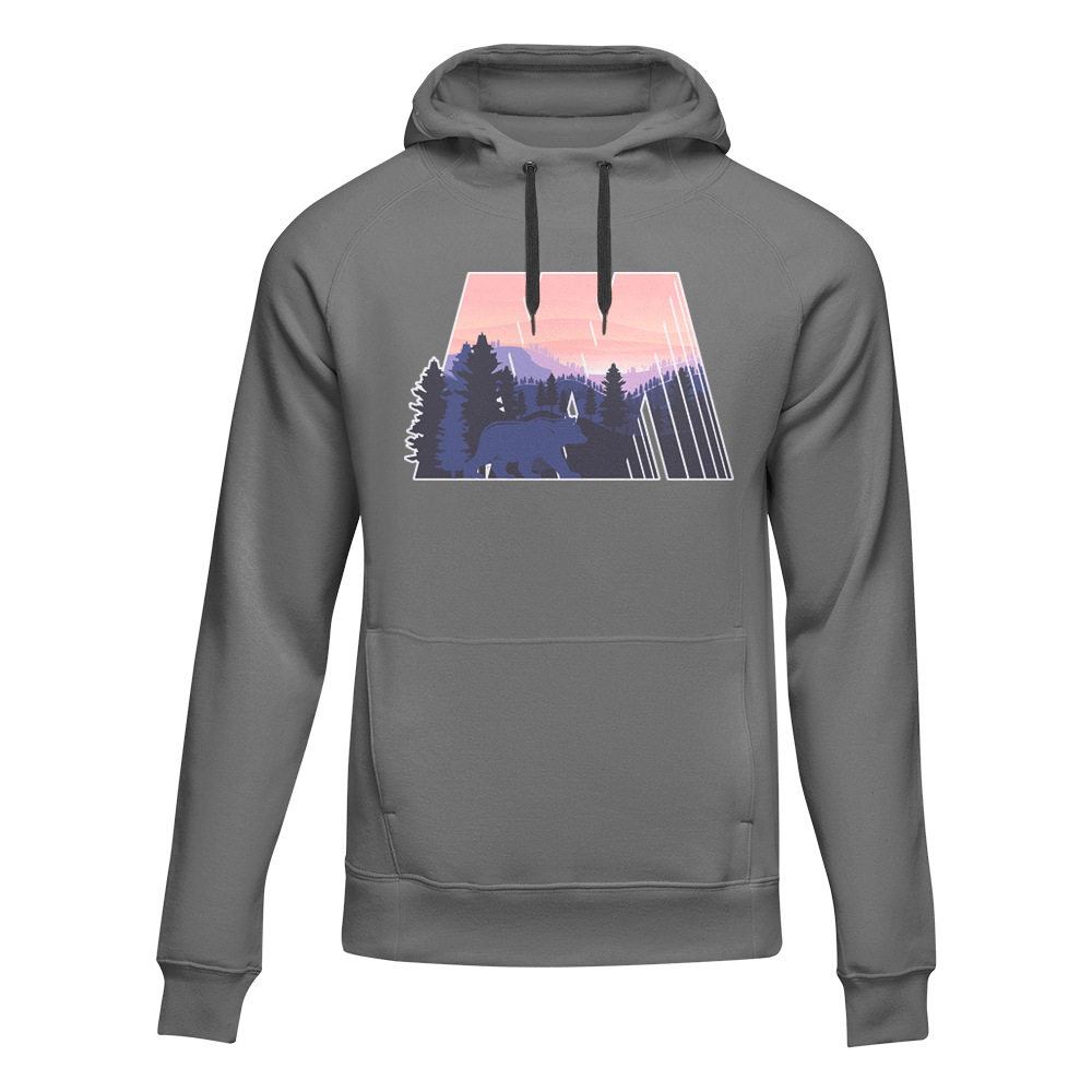 Outdoorzees Unisex Geometric Camping Fleece Hoodie