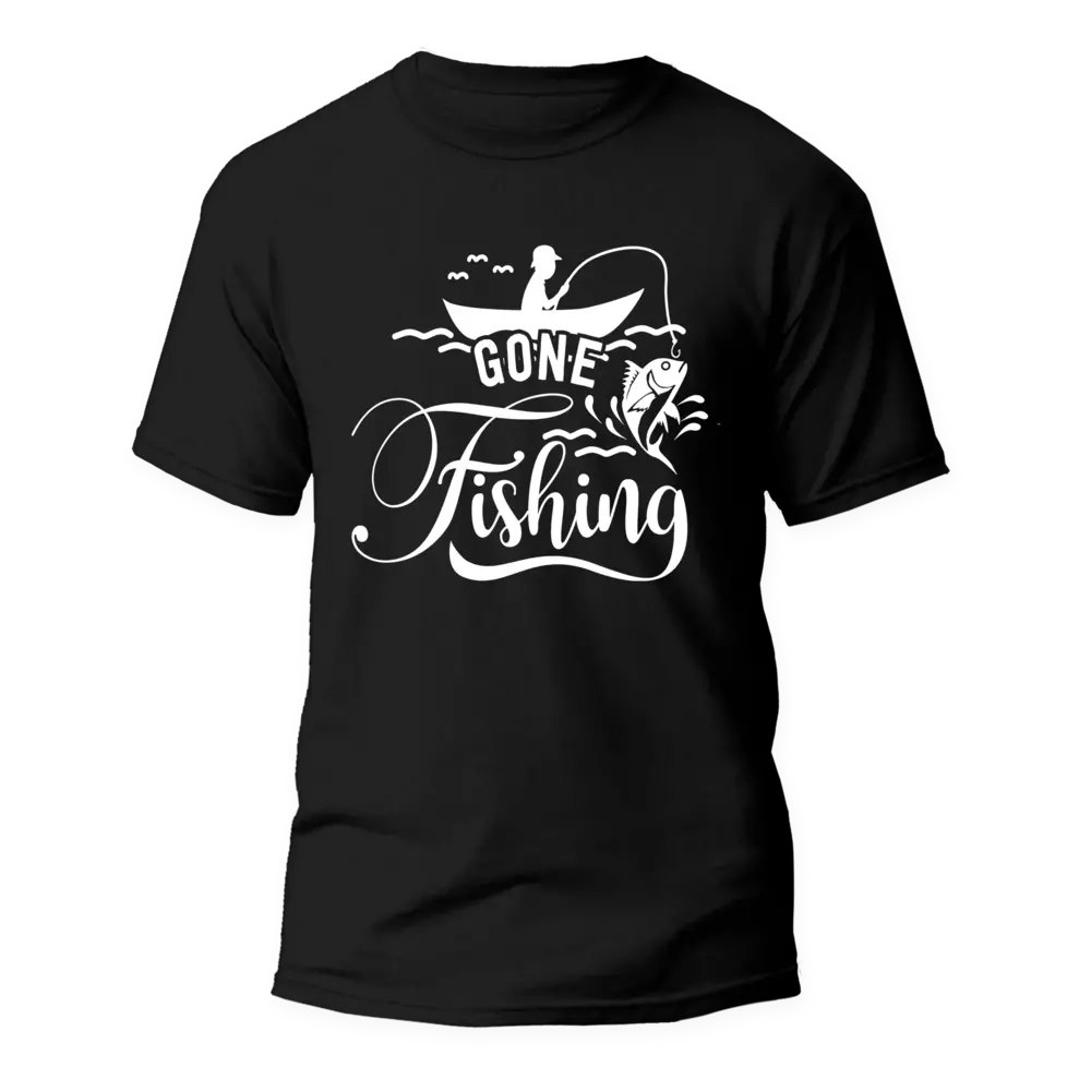 Outdoorzees Unisex 'Gone Fishing' T-Shirt