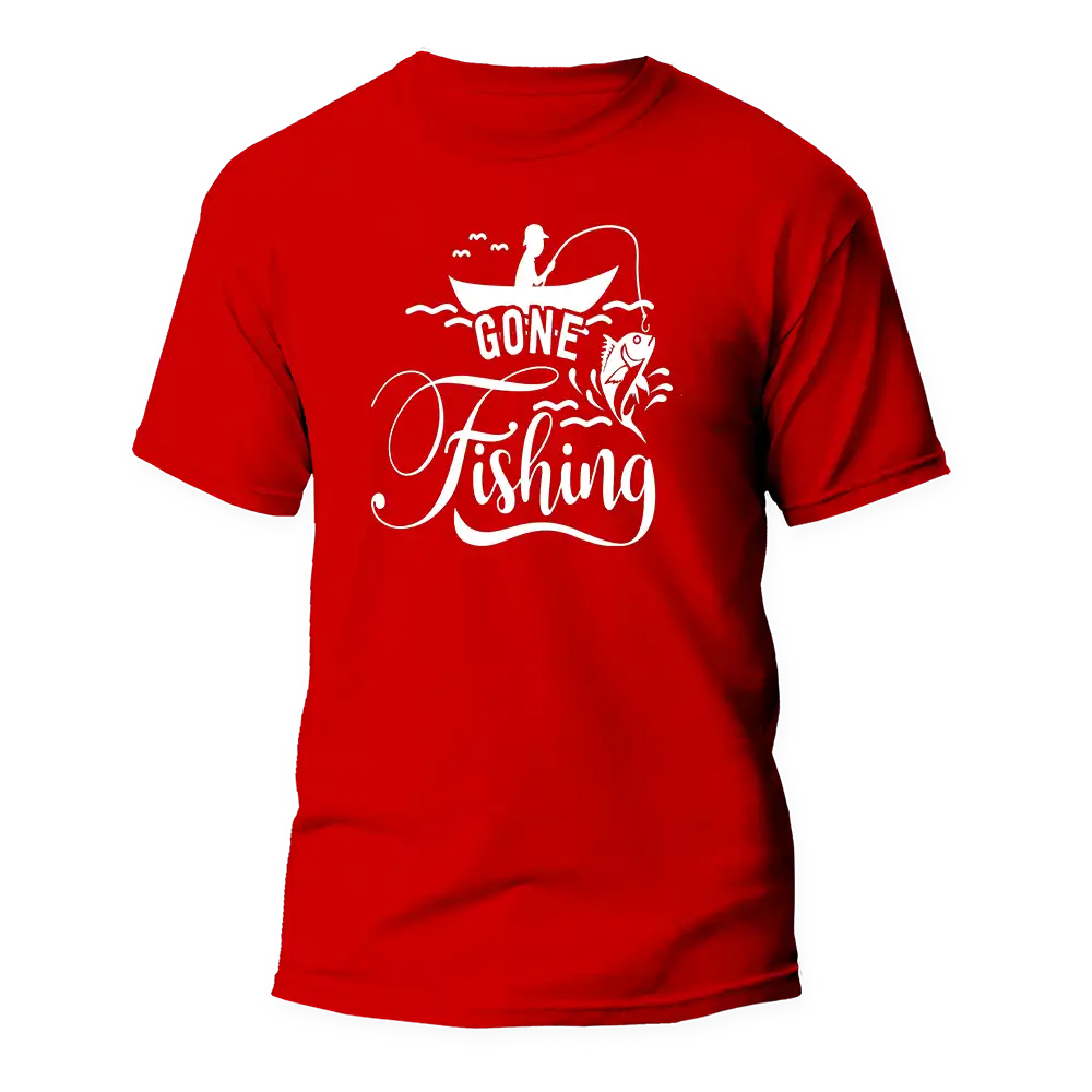 Outdoorzees Unisex 'Gone Fishing' T-Shirt