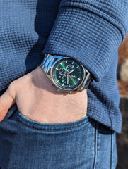 Beyond Boring Watch Company Men's Sport Chronograph - Green Dial - 100m