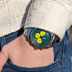 Beyond Boring Watch Company Men's Chronograph - Green Dial - 100m