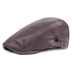 Men's Stylish Leather Scally Cap