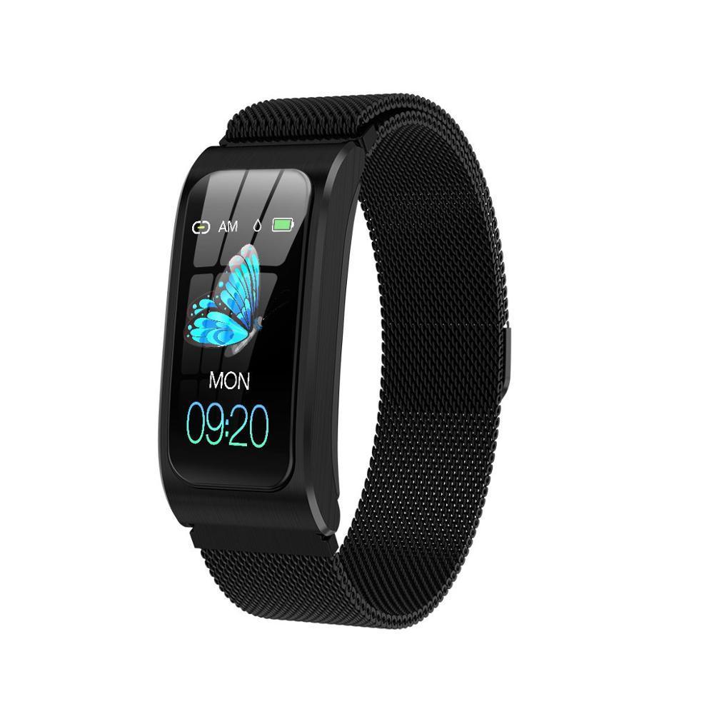 Stevvex Woman's Smart Watch 1.14" IP68 Waterproof with Heart Rate, Stopwatch, Alarm Clock, Fitness Tracker, Swim Watch for Android, IOS