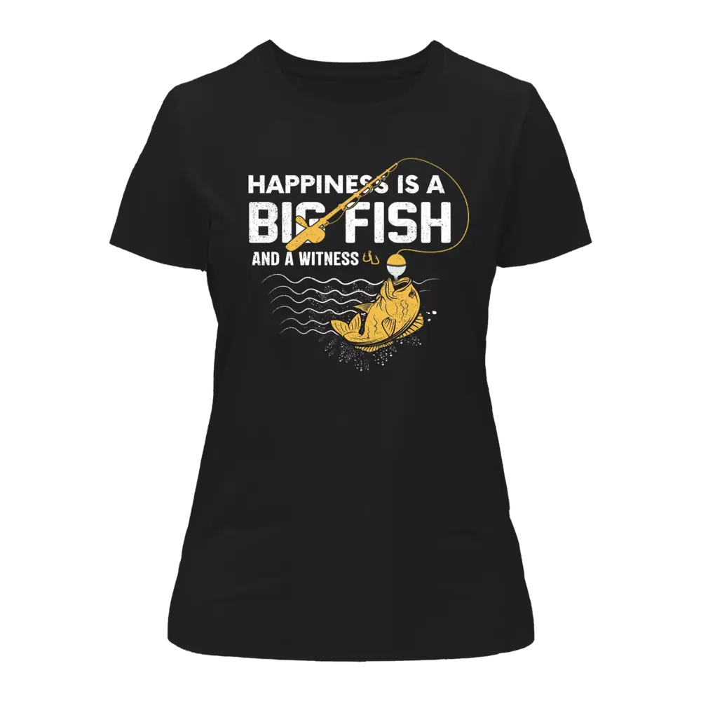 Outdoorzees Womne's 'Happiness Is A Big Fish' T-Shirt