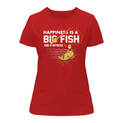Outdoorzees Womne's 'Happiness Is A Big Fish' T-Shirt