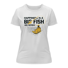 Outdoorzees Womne's 'Happiness Is A Big Fish' T-Shirt