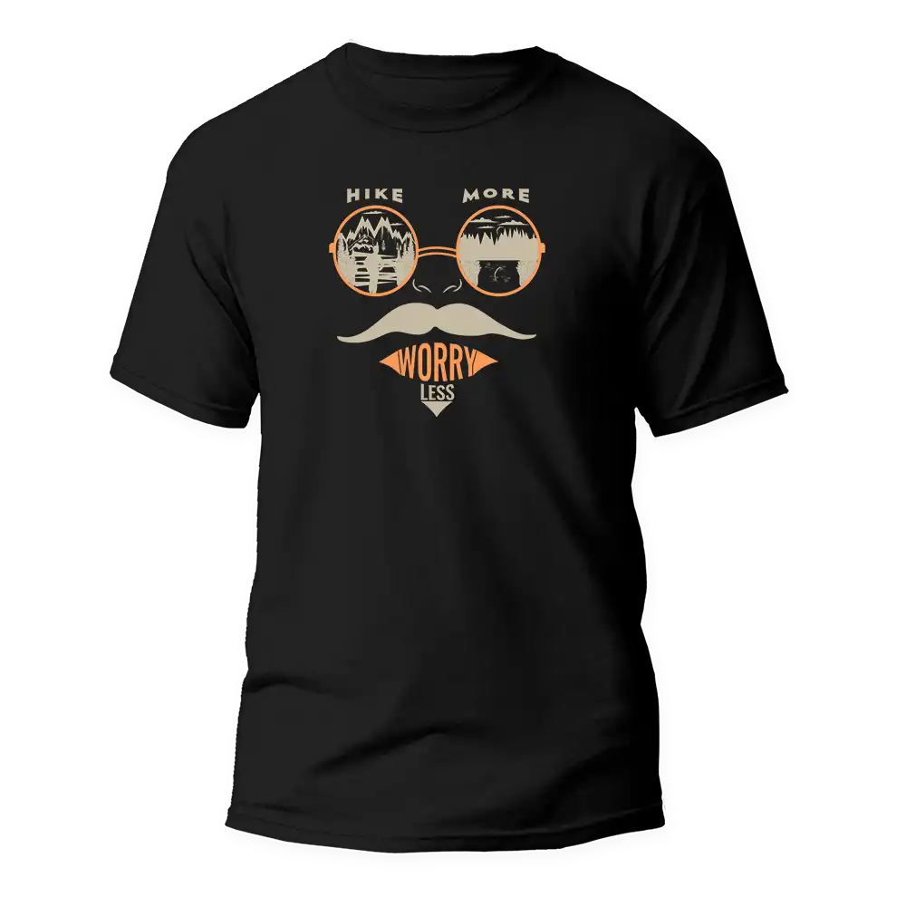 Outdoorzees Unisex 'Hike More Worry Less' T-Shirt