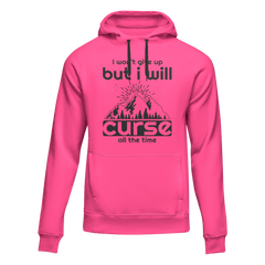 Outdoorzees Unisex 'I Won't Give Up But I Will Curse' Fleece Hoodie