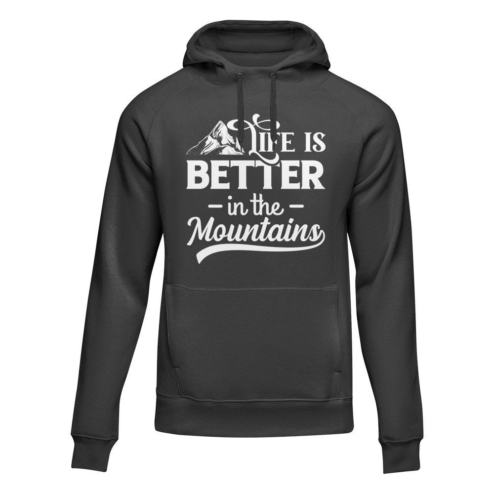 Outdoorzees Unisex 'Life Is Better In The Mountains' Fleece Hoodie