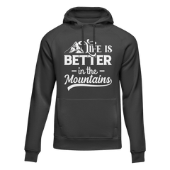 Outdoorzees Unisex 'Life Is Better In The Mountains' Fleece Hoodie
