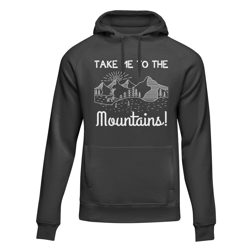 Outdoorzees Unisex 'Take Me To The Mountains' Fleece Hoodie