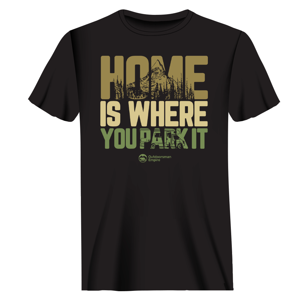 Outdoorzees Unisex 'Home Is Where You Park It' T-Shirt