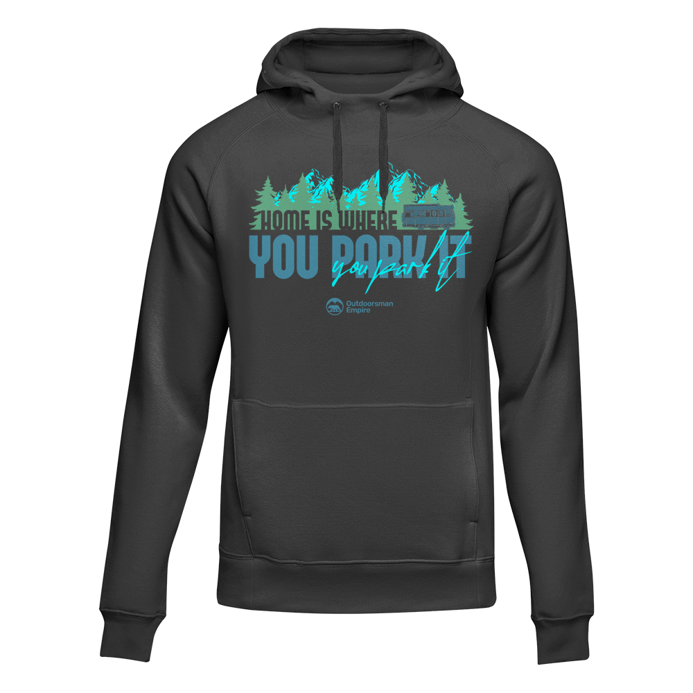 Outdoorzees Unisex 'Home Is Where You Park' Fleece Hoodie