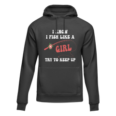 Outdoorzees Women's 'I Fish Like A Girl' Hoodie