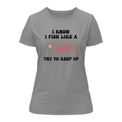 Outdoorzees Women's 'I Fish Like A Girl' T-Shirt