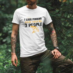 Outdoorzees Unisex 'I Like Fishing And Maybe Like 3 People' T-Shirt