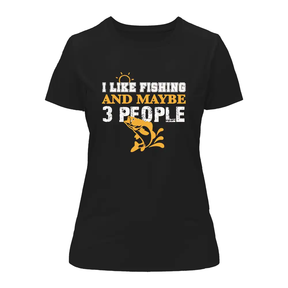 Outdoorzees Women's 'I Like Fishing And Maybe Like 3 People' T-Shirt