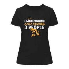 Outdoorzees Women's 'I Like Fishing And Maybe Like 3 People' T-Shirt