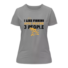 Outdoorzees Women's 'I Like Fishing And Maybe Like 3 People' T-Shirt