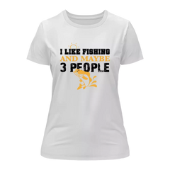 Outdoorzees Women's 'I Like Fishing And Maybe Like 3 People' T-Shirt