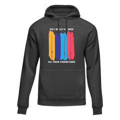 Outdoorzees Unisex 'I Really Need All These Fishing Rods' Hoodie